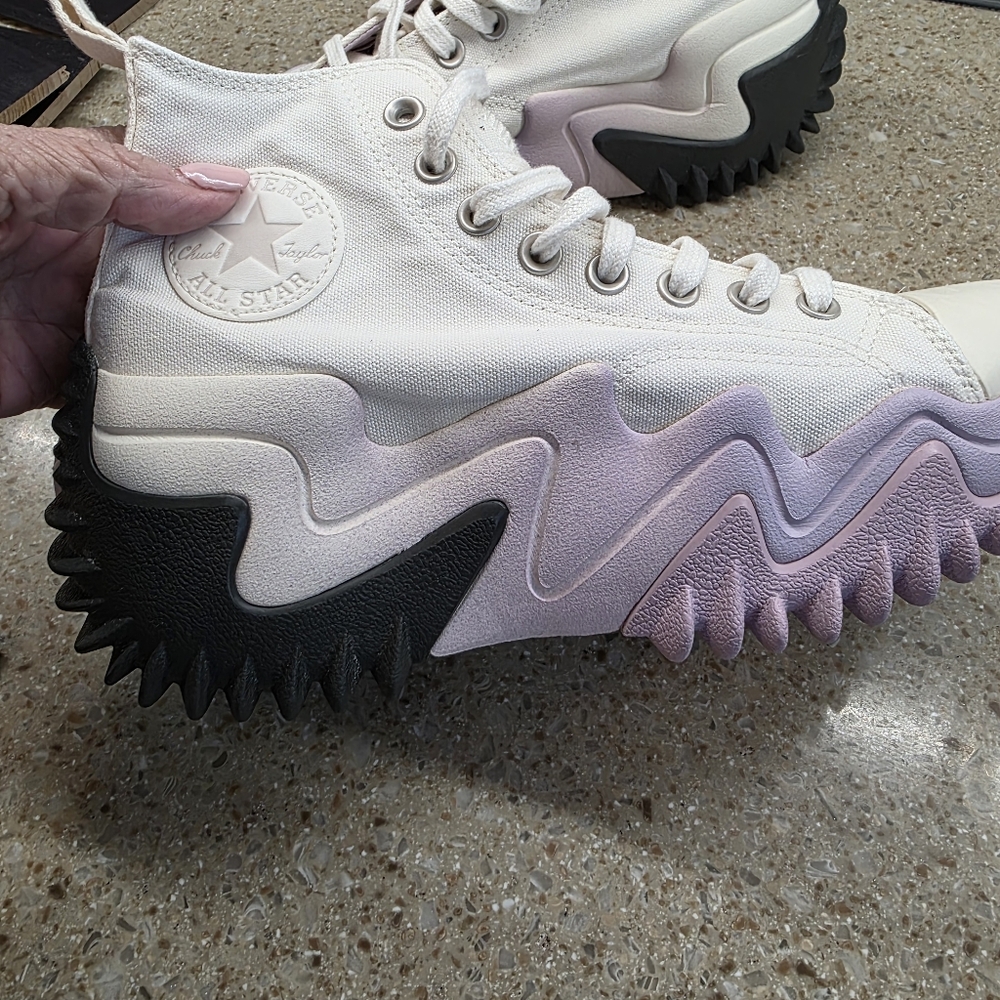 Converse Run Star Motion Platform Sneakers, Wmn 8.5, Mn 7 - Picture 7 of 8